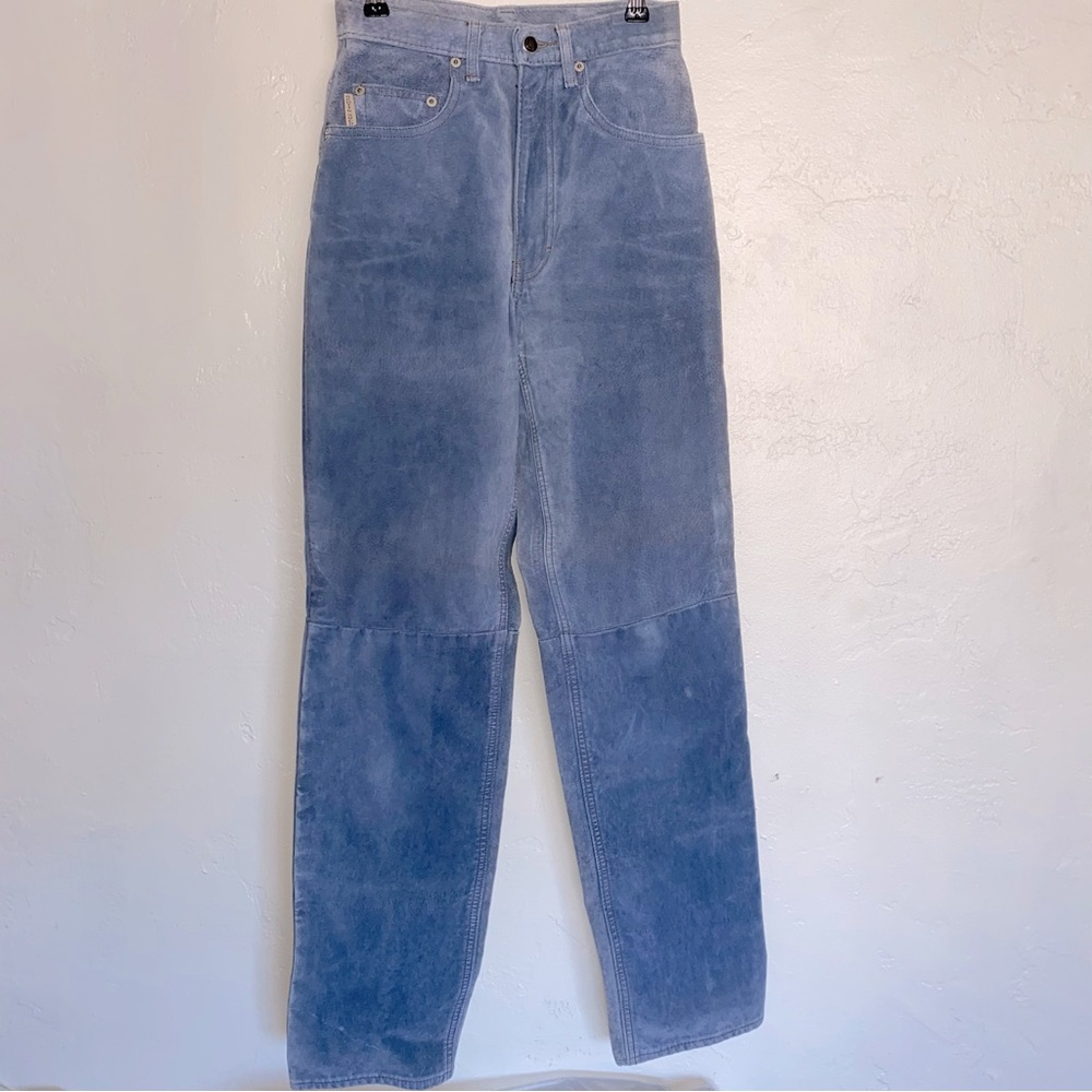 SKOTTS SUEDE 100% Leather Pants Washable Cotton Lined Suede Sz 24 Made In Canada